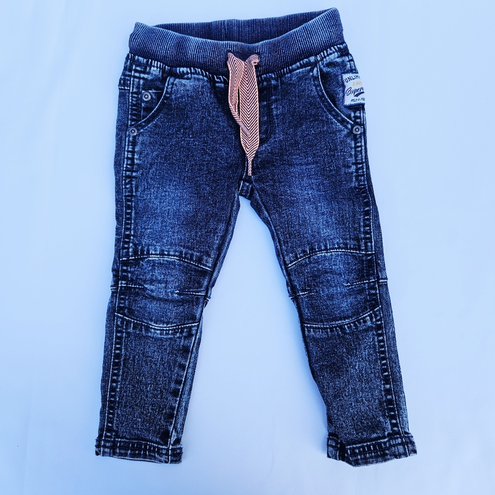 B.Nosy EU Slim Leg Denim Jeans Baby Boy Blue Full Length Elastic Waist
